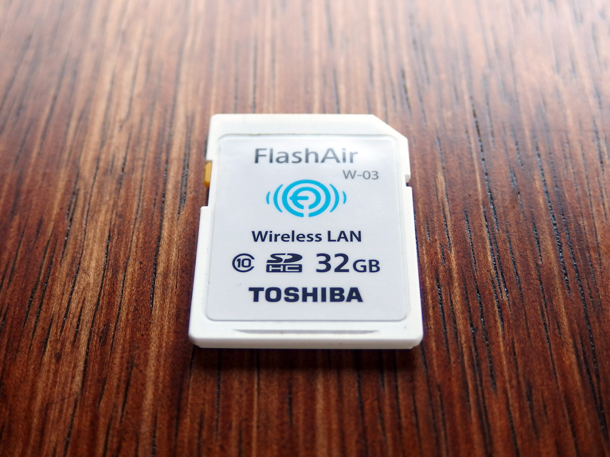 flashairのSDカード